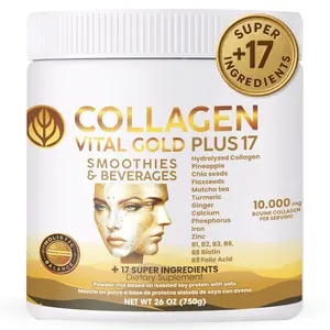 Vital Life, Hydrolyzed Collagen Pineapple Flavor, 26 oz | Type I & III, Supplement for Skin, Hair, Joints & Nails