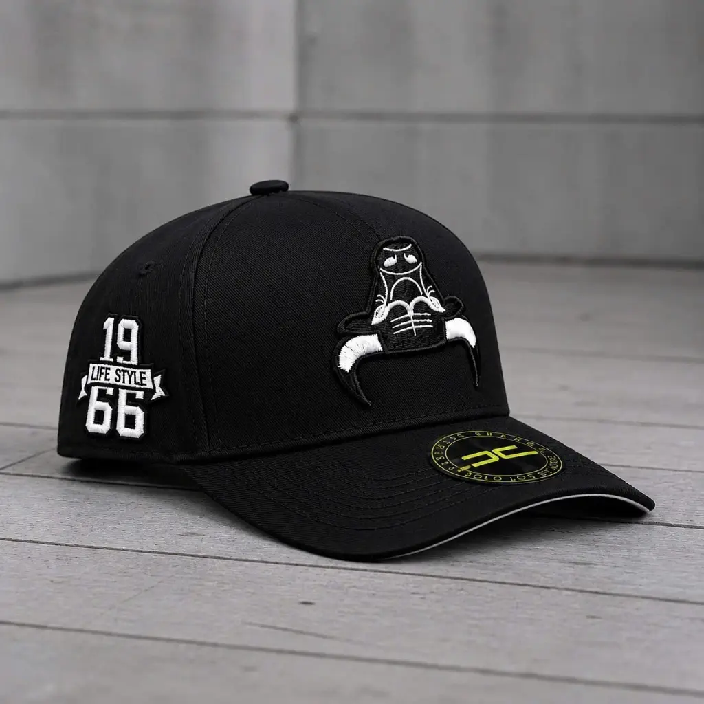 Embroidered Claw Baseball Cap for Men – Adjustable Snapback Hat with Curved Brim, 1966 Side Patch, Streetwear Cap for Daily Wear