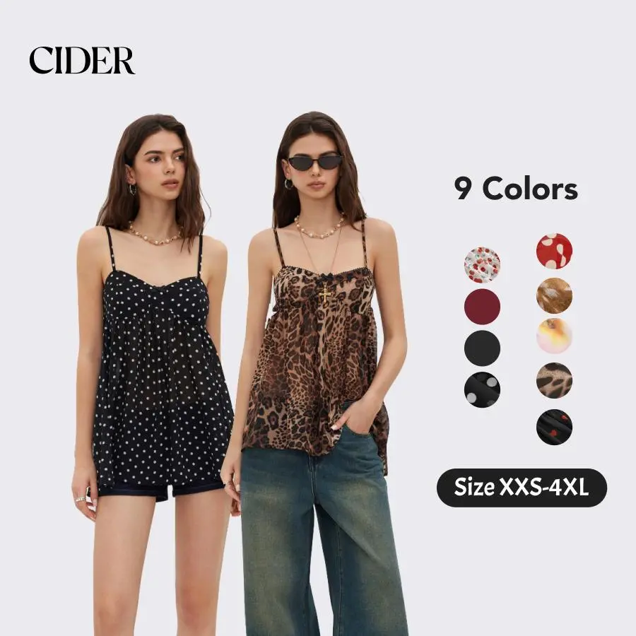 Women's Leopard Print Chiffon Night Gown, Sleeveless Flowy Mini Nightdress with Bowknot, Loungewear, Sleeveless Print Nightdress, Chiffon Flowy Dress, Lady, Nightwear, Chiffon Fabric