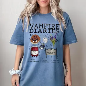 The vampire diaries SHIRT, Damon Salvatore Elena Gilbert Shirt, Stefan Salvatore Niklaus Mikaelson Shirt, Vampire Diaries