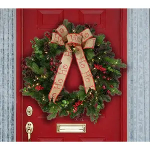 Puleo 30" Pre-Lit Premium Decorated wreath