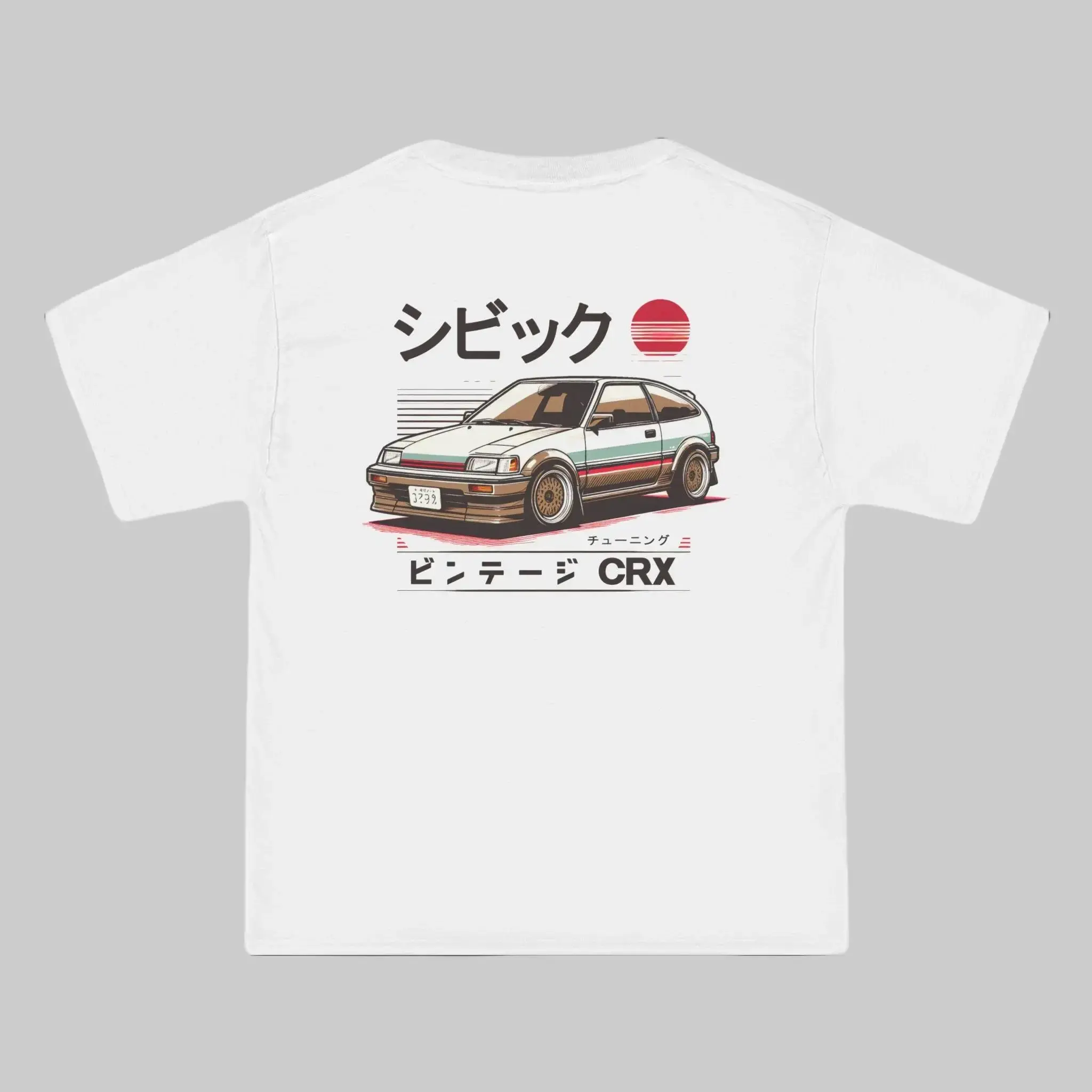 Vintage Style JDM Car First-generation Civic CRX 1987–1991 Graphic Tee - Performance Car Apparel T-Shirt Sweatshirt Hoodie 2 Sided