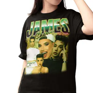 Vintage James Charles Unisex Shirts - Great Gift For Him And Her - Express Shipg Available Tshirt Cotton Fit