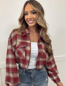Mistletoe Moments Plaid Jacket