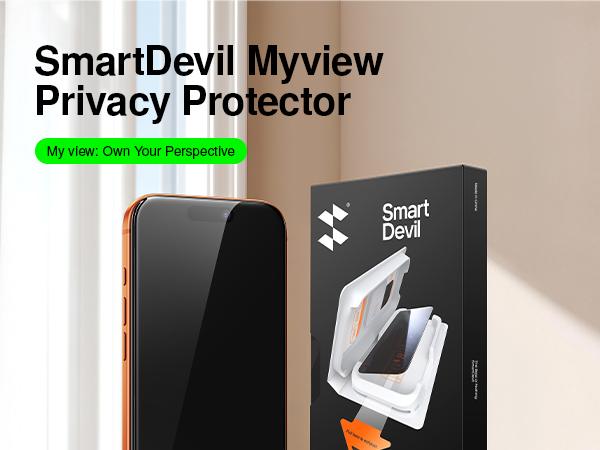 【SmartPull Bubble-Free Box】 SmartDevil (2/3 Pack) Screen Protector for iPhone, Samsung, Google—Optical Clear, Privacy Protection, Blue-Light Filter—9H Tempered Glass, Anti-Fingerprint, Case Friendly