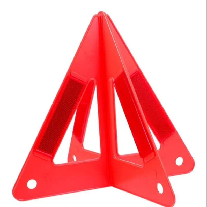 Foldable Reflective Emergency Triangle, Roadside Reflective Warning Sign, Car Safety Triangle for Roadside Assistance, Emergency Gear, Emergency Supplies