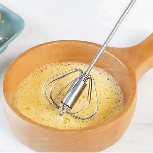 Semi-automatic egg beater