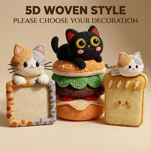 SmartWell Cat Scratcher Mat Self Adhesive Wall Protector 5D Visual Woven Art Anti Scratch Furniture Guard With Free Cat Toy Durable Felt Pad For Indoor Cats Couch Door Sofa Protection