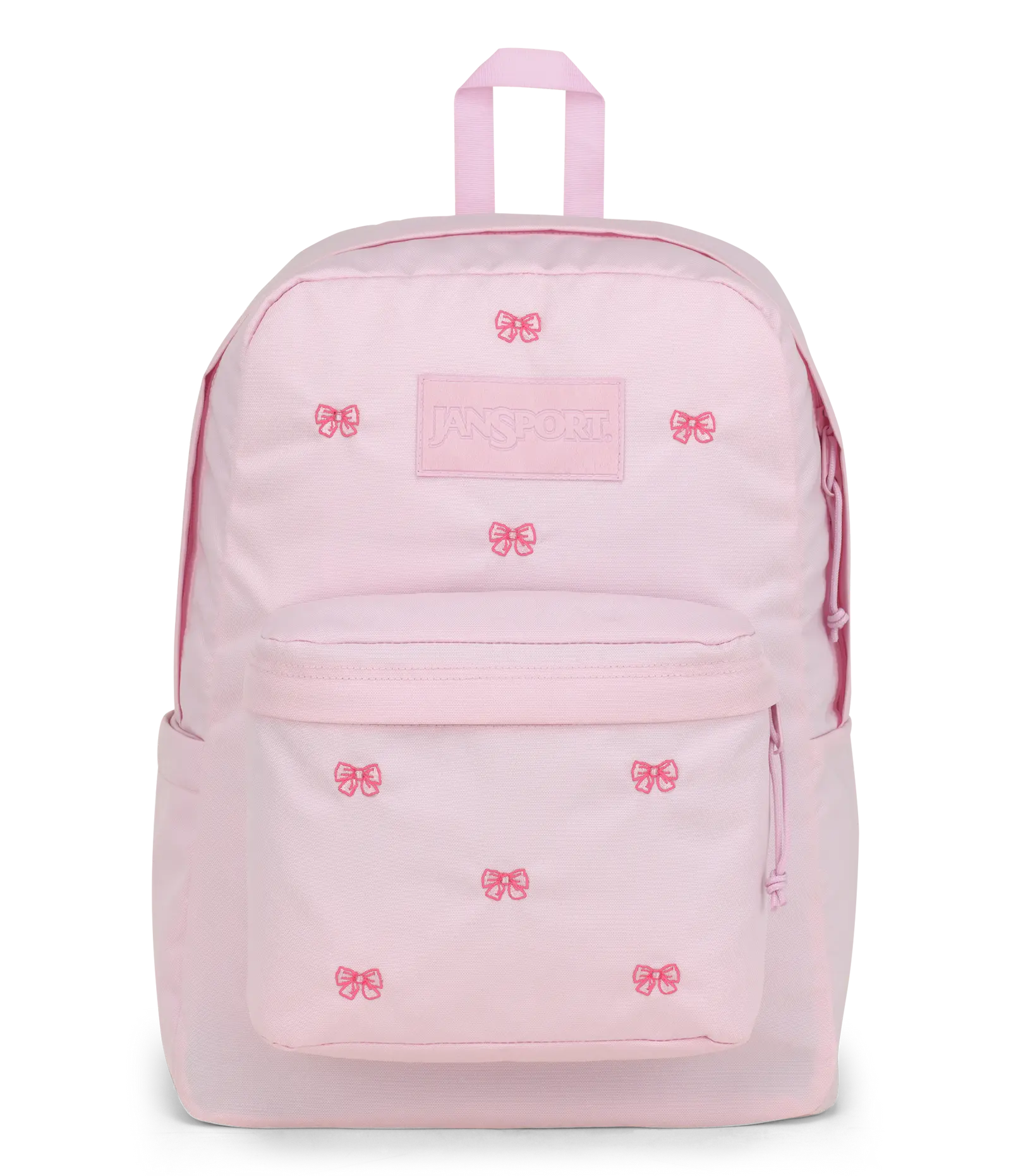 Jansport Big Student Backpack – Classic suede bottom, letter patch; college backpack with large capacity, 15-inch laptop compartment, and a side water bottle pocket for students’ daypacks.
