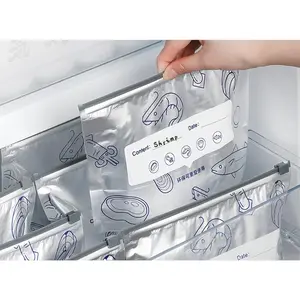 Reusable Tear-Resistant Aluminum Foil Airtight Storage Bags with Zipper - Kitchen Utensils & Preserving Containers for Fridge, Freezer Meat Preservation