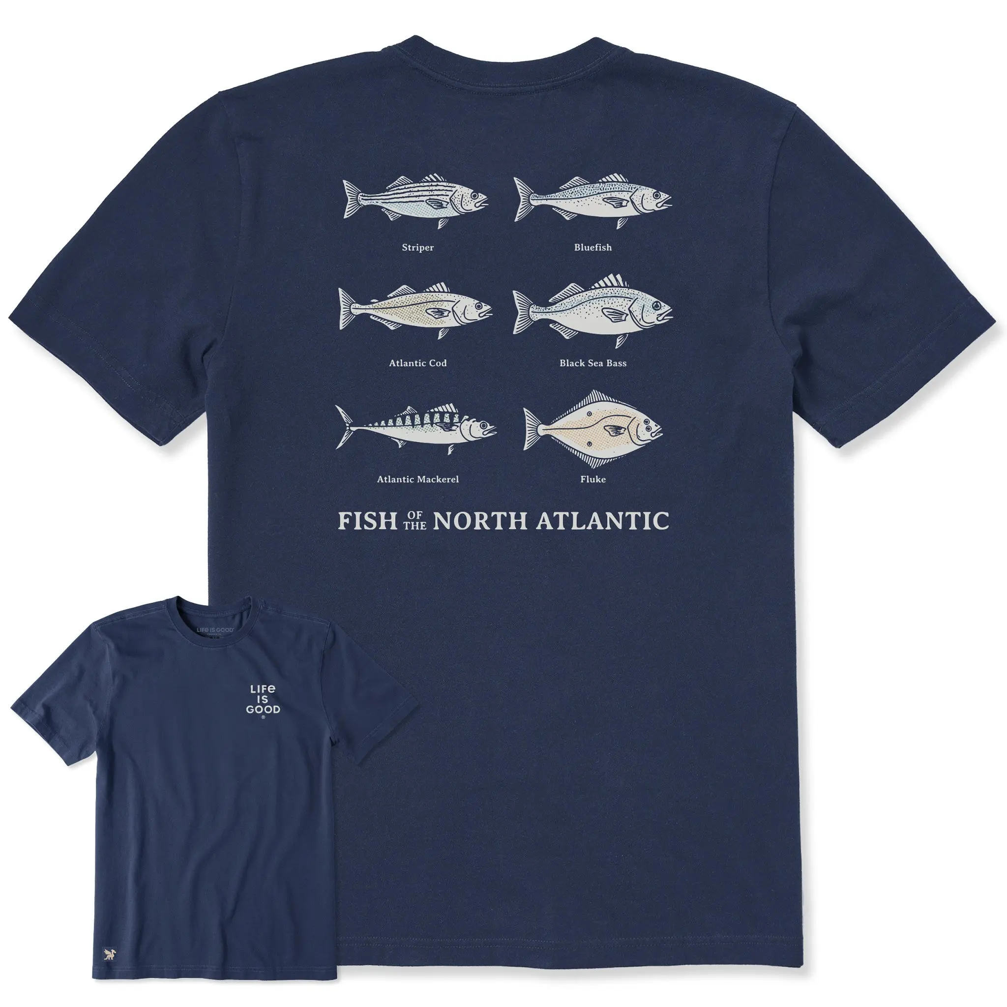 Men's Fish of North Atlantic Short Sleeve Crusher Tee