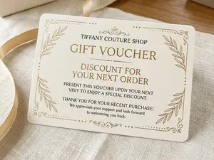 Thank You Card  - Tiffany Couture Shop