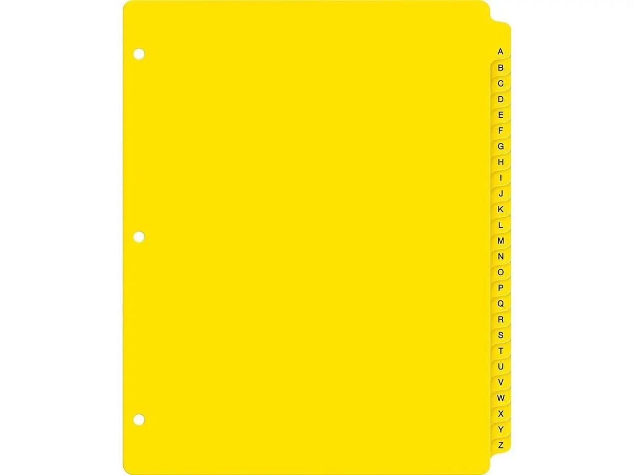Avery Heavy-Duty Plastic Industrial Dividers, 26 A-Z Tabs, Yellow (23081)