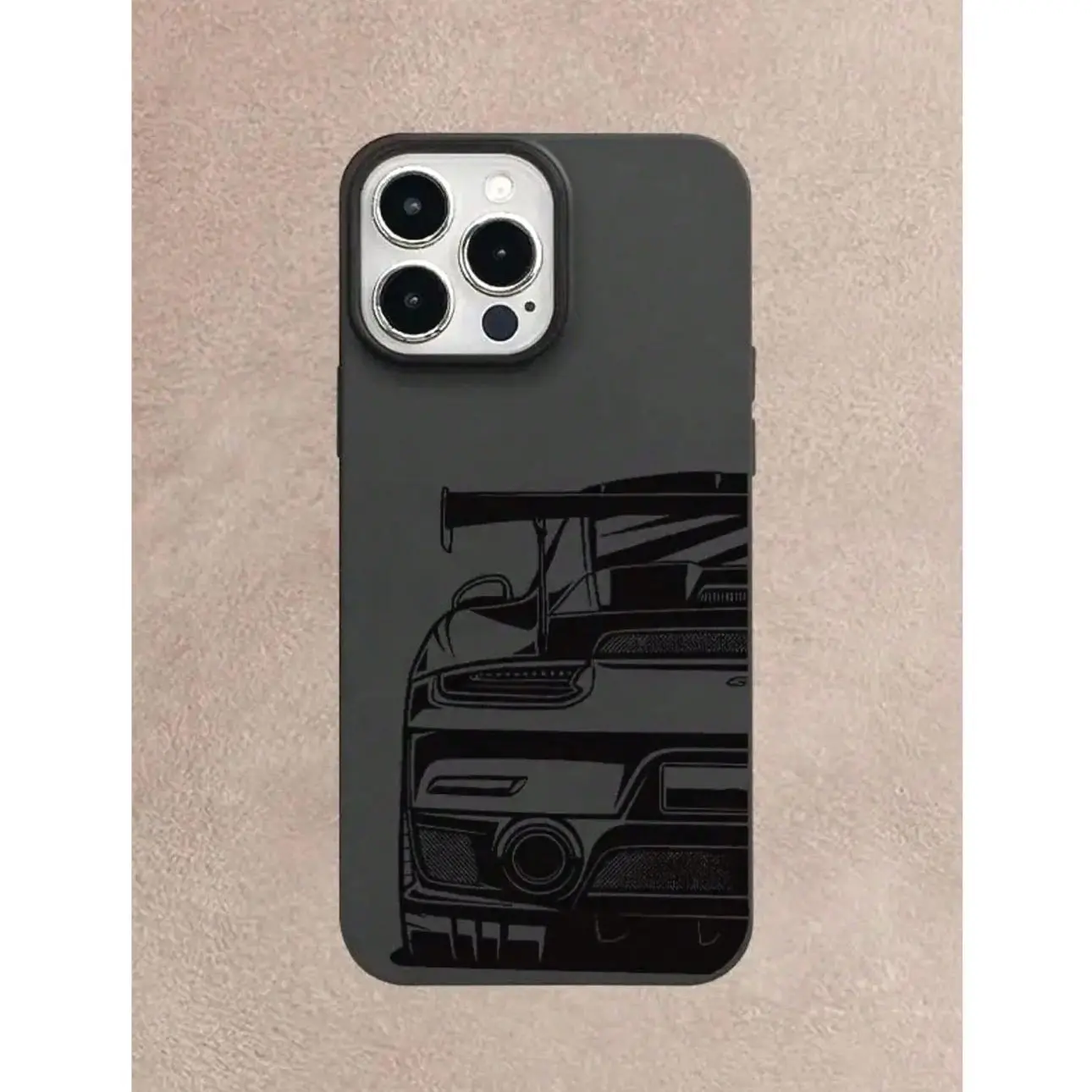 Luxury Car Design TPU Cellphone Case, Protective Shockproof Accessory with Large-Hole UV-Print, 360-Degree All-Around Protection, Stylish Handheld Cover for iPhone 17+/16/15/14/13/12/11, Ideal Holiday Gift