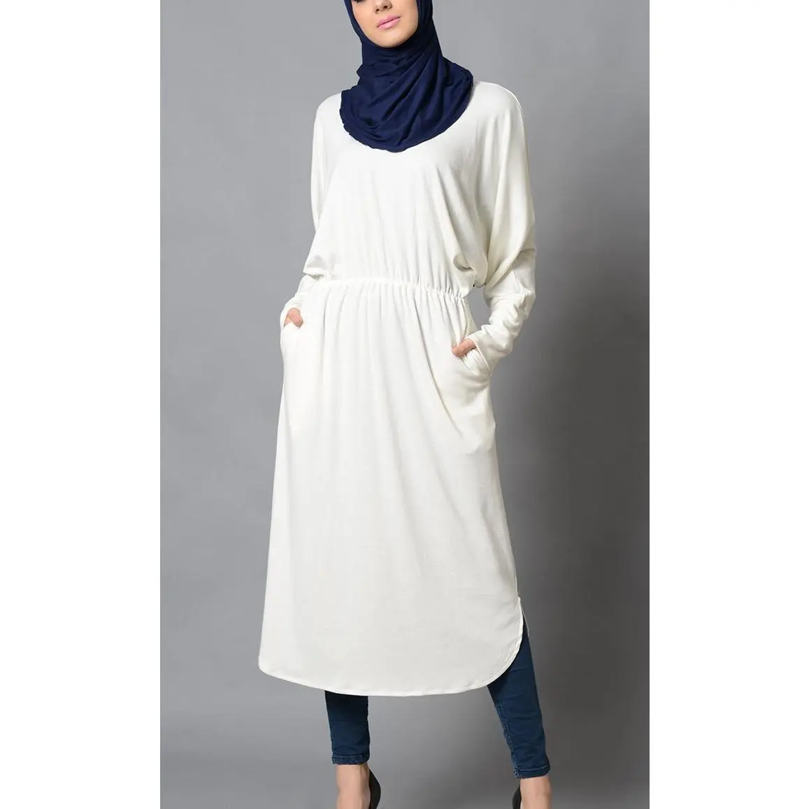 White Cotton Long Tunic