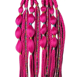 Hot Pink Braid Pigtails