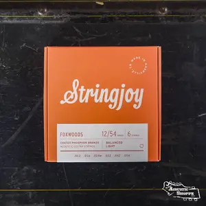 Stringjoy Foxwoods Light Gauge (12-54) Coated Phosphor Bronze Acoustic Guitar Strings
