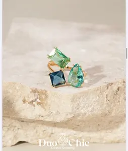 Ocean Glow Trio Adjustable Ring