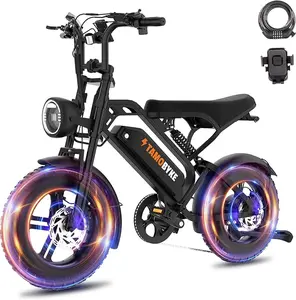 T16 Electric Bike for Teens & Childs, 1000W Motor 48V15.6Ah Removable Battery, 30MPH Off-Road Electric Bicycle,16"Fat Tire Ebike for Kids, 7-Speed,Dual Hydraulic Brakes, Fits Riders 4'5"-5'4"