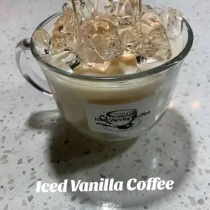 Iced Vanilla Coffee Candle - Scented Decor