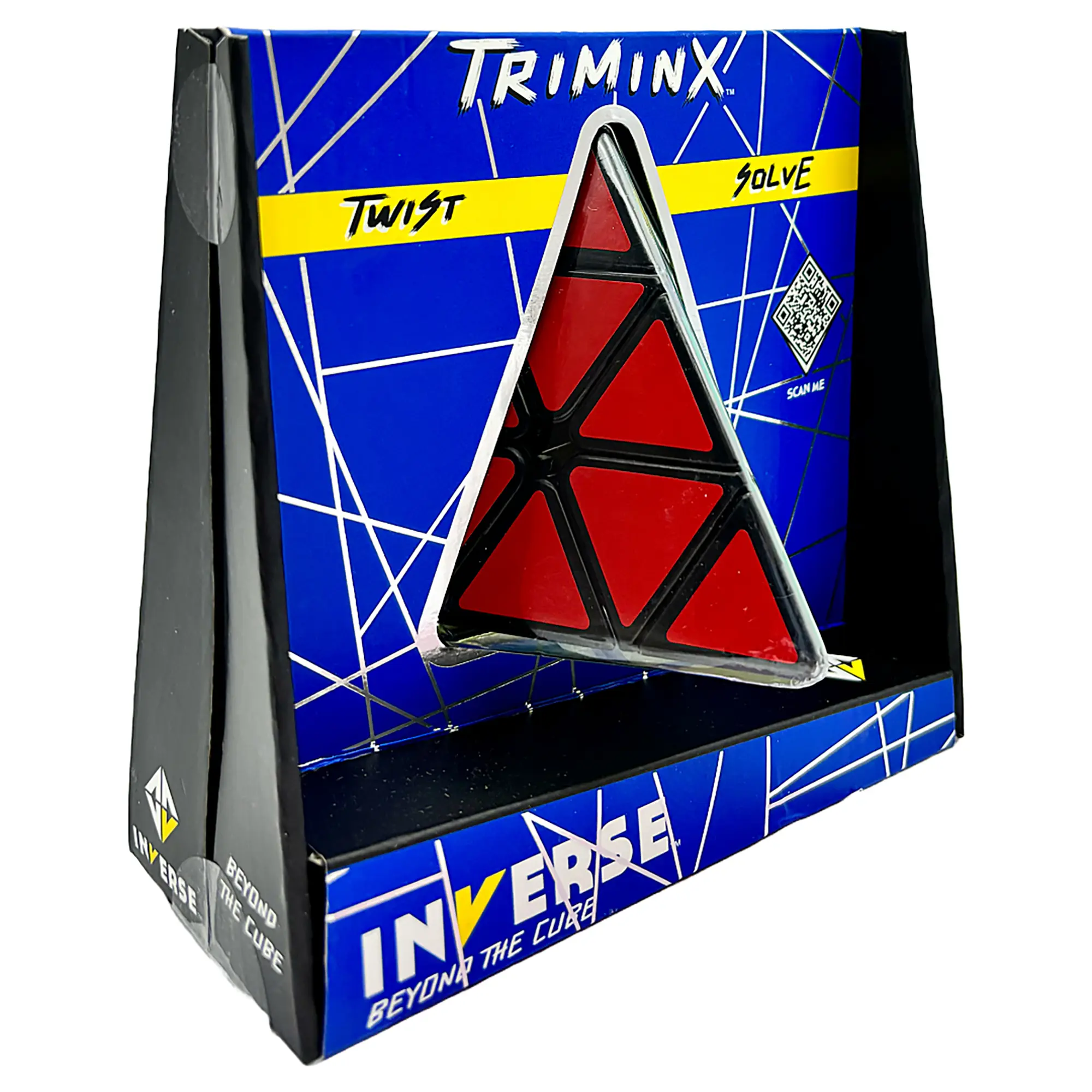 Project Genius | Inverse: Triminx Twist & Solve Puzzle - Easy Difficulty Level, Triangular Handheld Puzzle, Fun Décor & Gift Idea, Ages 8+