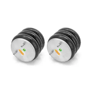 2 pack of TORQUE Triple Convoluted Air Spring Bag (Replaces Firestone 8042, W01-358-8042, Hendrickson 1015, SAF Holland 905-57-236, GOODYEAR 3B12-322) (2 x TR8042)