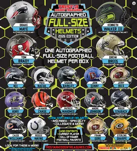 TRISTAR Hidden Treasures Autographed Full Size Helmets 2026 Edition - Ripped and Shipped