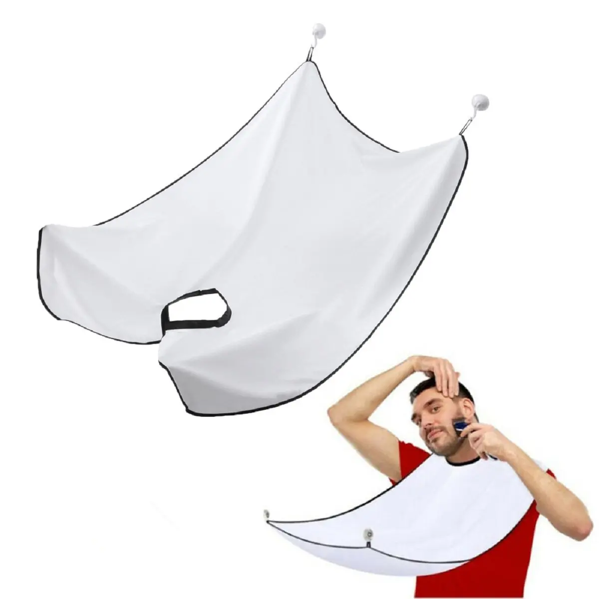 Home Adult Barber Apron , Barber Beard Trimming Styling Clean Beard Styling Barber Shaving Apron Heatless，springtok