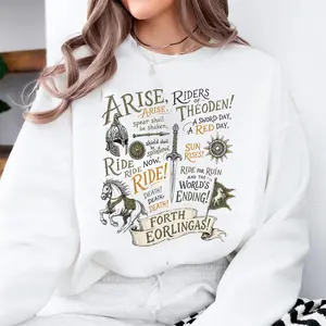 Ariisse RIid3rs LOTR Fantasy Cavalry Shirt, Medieval Warrior Graphic Tee, Epic Battle Quote Sweatshirt, Horse Rider Gift