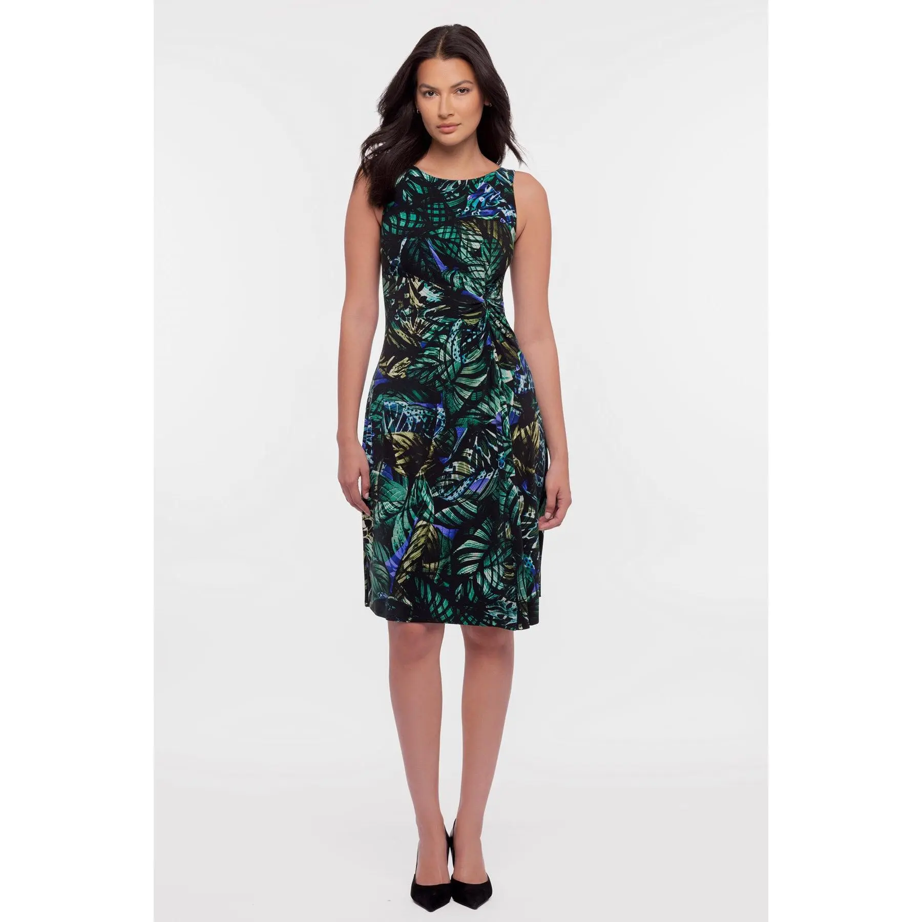 Remi Fit & Flair Shaping Dress In Selva