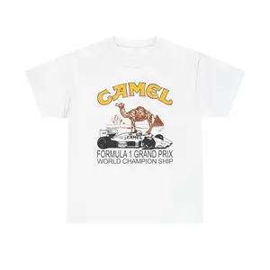 Vintage Camel Racing Tee, Unisex Heavy Cotton Shirt, F1 Grand Prix Apparel, Classic Motorsports T-shirt, Gift for Racing Fans, Retro [...]