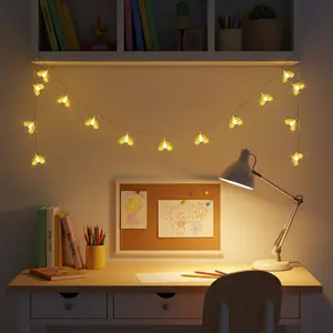 Battery- LED Fairy Lights String Lights - 4.9ft Warm White Rainbow with Switch-Controlled ON/OFF for Christmas Tree, Wedding,, - Indoor/ -and-Play Decoration, Durable