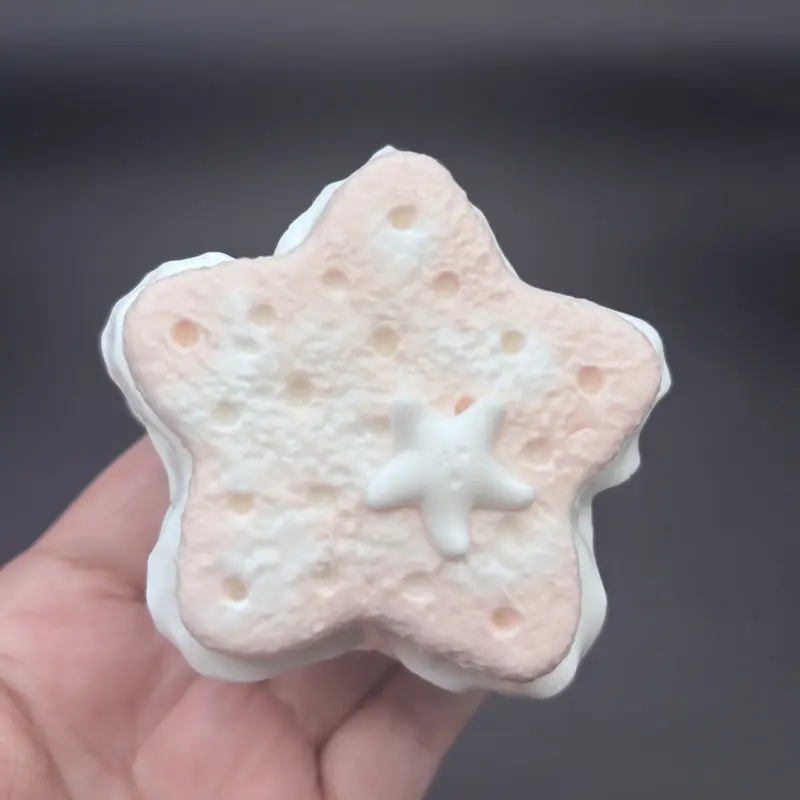 frozen butter textured star biscuit layer Taba Squishy Toy