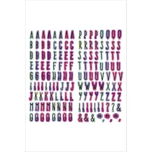 Our Family 6 X 12 Chipboard Alphabet Stickers