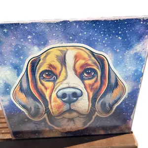Beagle cutting board , suncatcher , trivet
