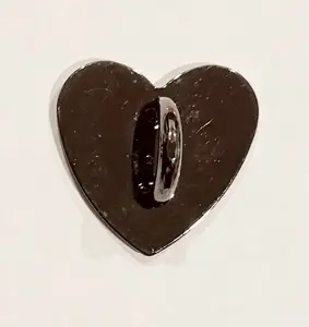 Black Heart Adhesive Hook | Attach to Kindle Nook Kobo E-Reader Tablet or Any Other Device for Charm Chain Organiser Accessory