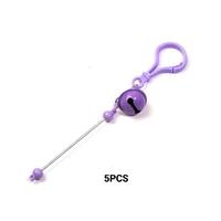 ZK432006  Bell keychain  purple/5pcs