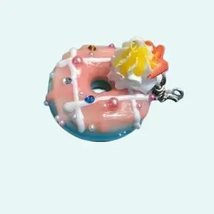 The SnapBliss Donut Charm, Blue , A Fun and Unique Clip-On Addition to your Tumbler's (or Any Drinkware's) SnapBliss Cup Bracelet. ideal holiday