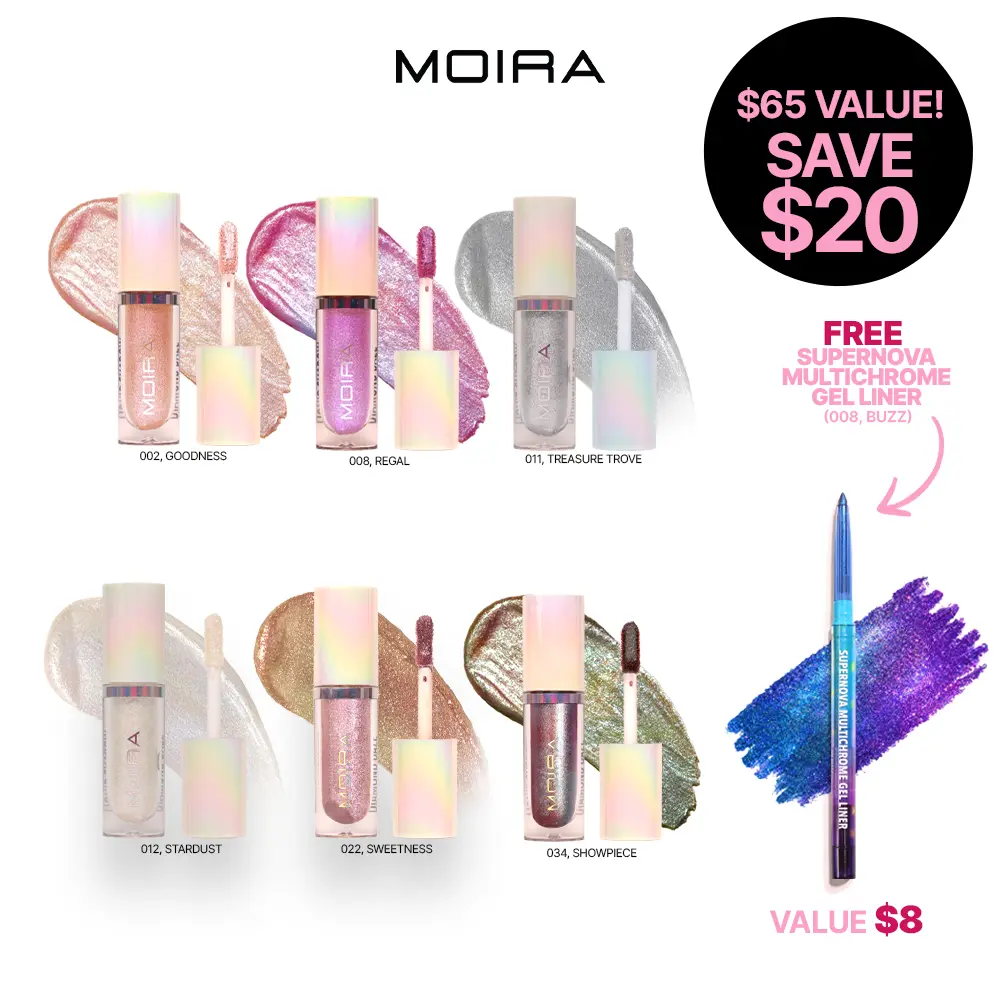 MOIRA | Diamond Daze Liquid Shadow Bundle | Shimmer Liquid Eyeshadow Collection