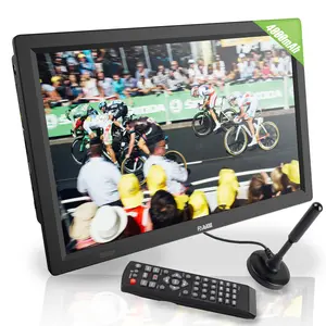 14inch Portable TV with Digital Tuner,Battery Operated TV with ATSC/HDMI/USB/SD Card Input,Built-in 12v Car Charger for Camping,Travel,Emergency