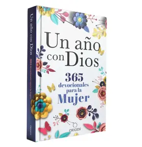 Inspirational Un año con Dios: 365 Devocionales para la Mujer Hardcover Bible Study Book, Spanish-Edition Year with God Devotional for Women Proverb