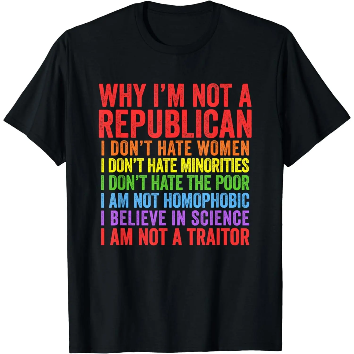 Short Sleeve Why I'M Not A Republican - I Am Not A Traitor T-Shirt For Men Women