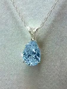 1 PC Elegant Cubic Zirconia Minimalist Chain Necklace Pendant For Women For Valentine's Day Gift Wedding Engagement Anniversary Party Jewelry