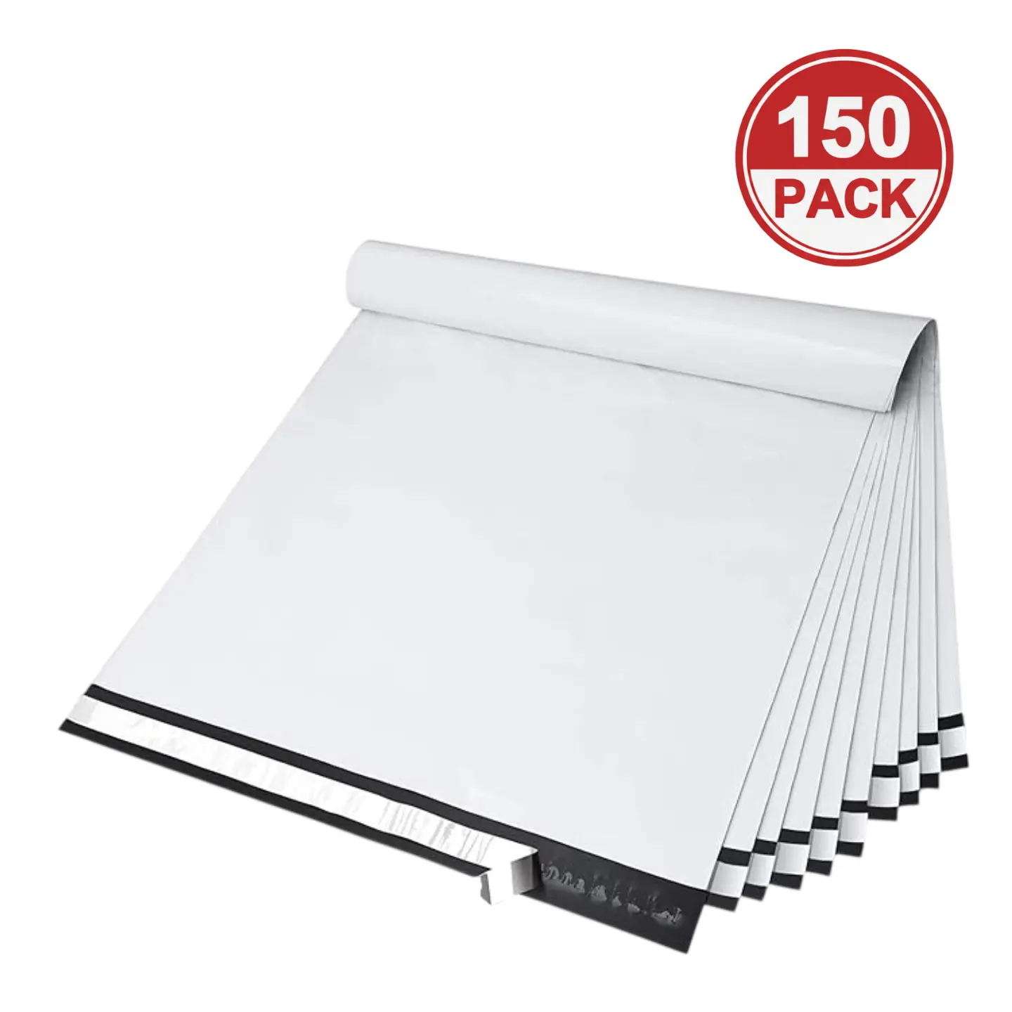 Graceful Poly Mailers 14.5x19 Inch 100 Pack 200 Pcs 50 Piece Bulk Shipping Bags for Clothes, Strong Self Adhesive Envelopes for Small Business,Waterproof Packaging for Mailing White, elegant silhouette, timeless appeal