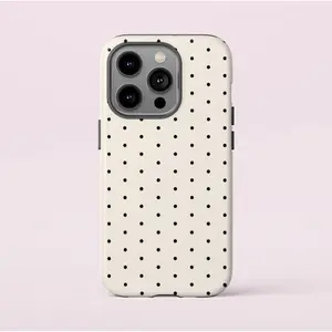 Charming Polka Dot Phone Case  -Durable, Shock Absorbing and Stylish Protection -Compatible with iPhone 17,16, 15, 14, 13, 12, 11, Plus, Pro,Pro Max, Perfect birthday gift for friends.