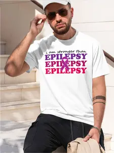 Sports with EPILEPSY Awaren Print Comtable Blend Running 2026 new model Black/White Tee Stylish & Comfortable Loose Crew Neck Short Sleeve T-shirts Versatile On Trend Eye Catching Printed Graphic Ca