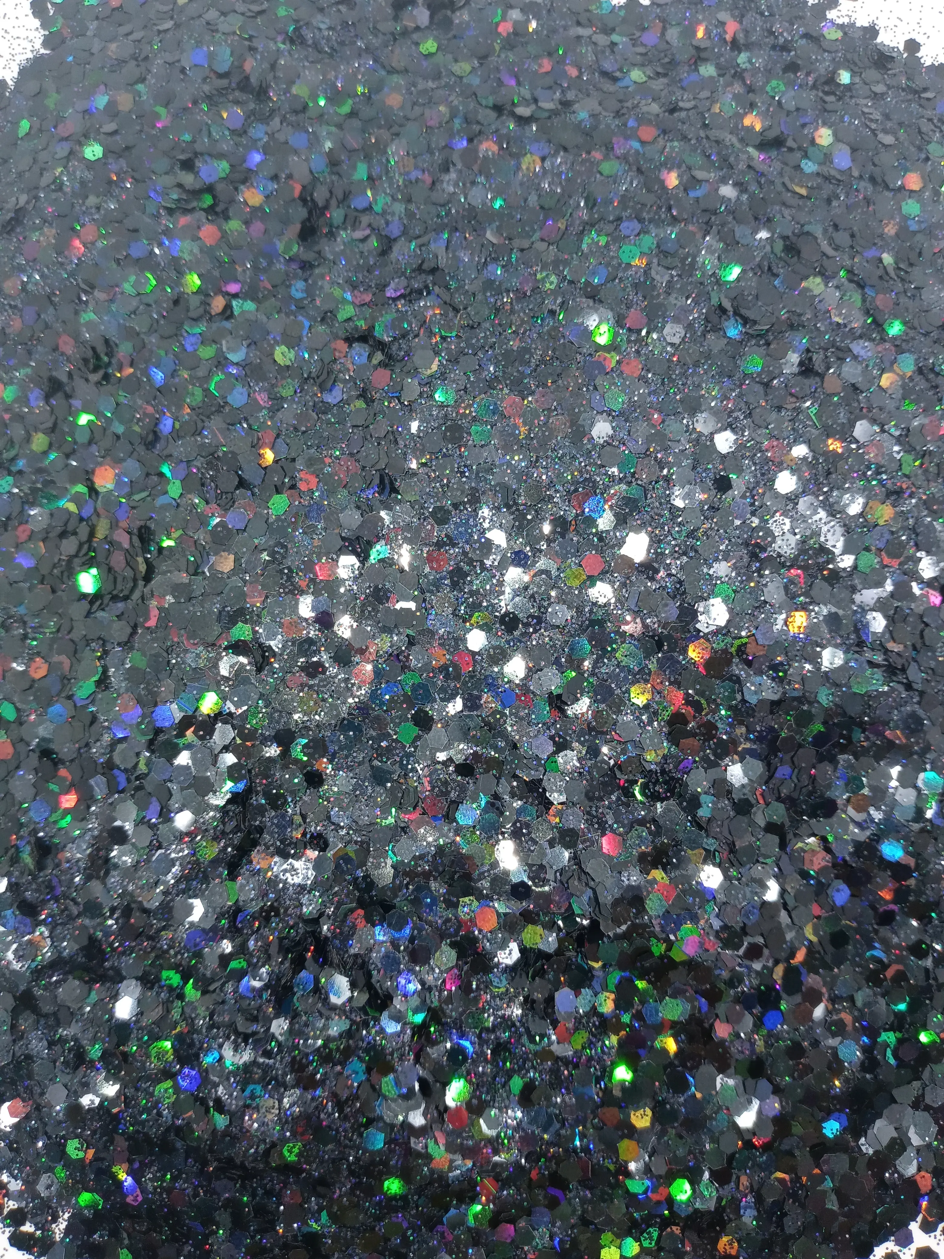Chunky Black Holographic Glitter 1 oz 0102 Resealable Bag for Crafting Projects High-Quality Vibrant Glitter for Tumblers Snowglobes Resin Art Card Making