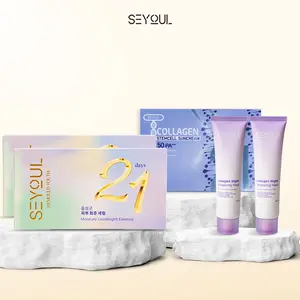 Glow Sprint 7 Combo With  Seyoul 21-Day Serum, Collagen Wrapping Mask, T-Collagen Suncream SPF 50+, Daily Skin Support, Glow-Up Routine, K-Beauty Routine