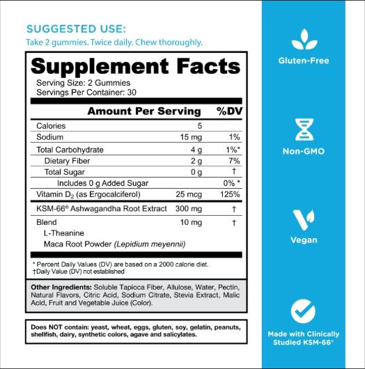 Zero Sugar Best Seller Trio - World's First 3-in-1 Pre, Post, Probiotic, Apple Cider Vinegar with Vitamin B12 and Probiotics To Address Bloating, Ashwagandha & L-Theanine, Vitamin D gummies. Gluten-Free, Vegan, Non-GMO & Gelatin-Free