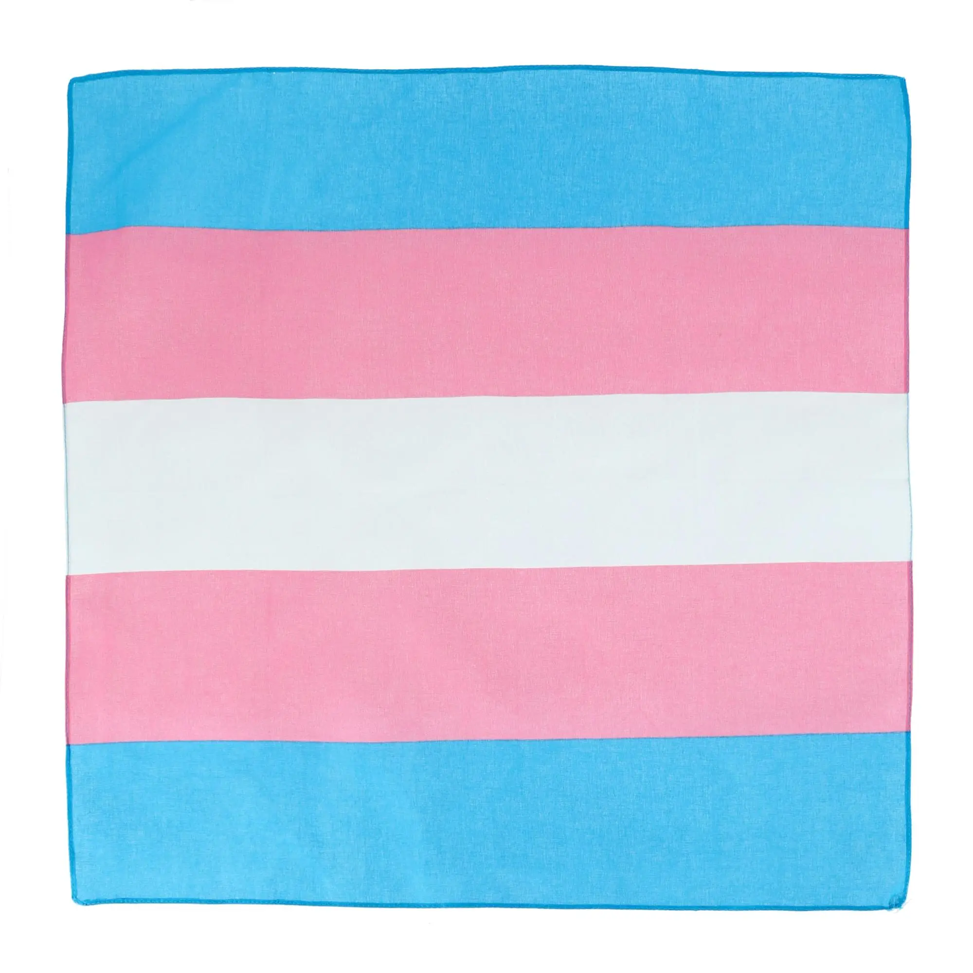 CTM Striped Trans Pride Neck Scarf Bandana - 1 Size, Male-Focused, Scarf Head Wrap, Bandana Head Wrap, Multi-Use as Face Mask